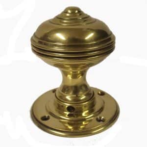 Pair Of Georgian Brass Mortice Knobs