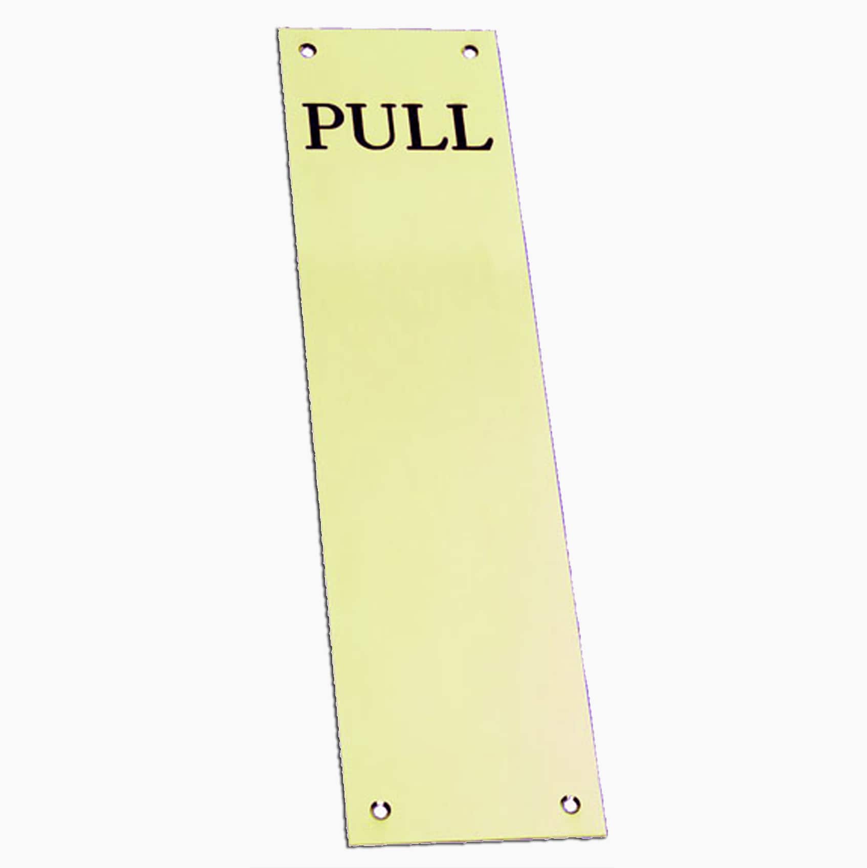 "Pull" Etched Brass Fingerplates