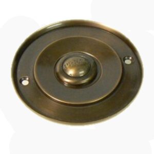 Victorian Applied Bronze Doorbell 102mm Dia