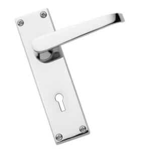 Victorian Chrome Lever Lock Handles