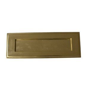 Victorian Brass Stepped Letterbox